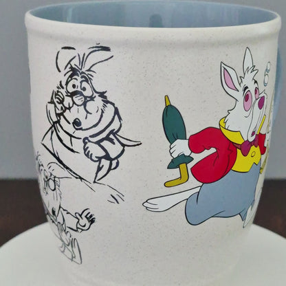 Disney Store Alice in Wonderland White Rabbit Coffee Mug