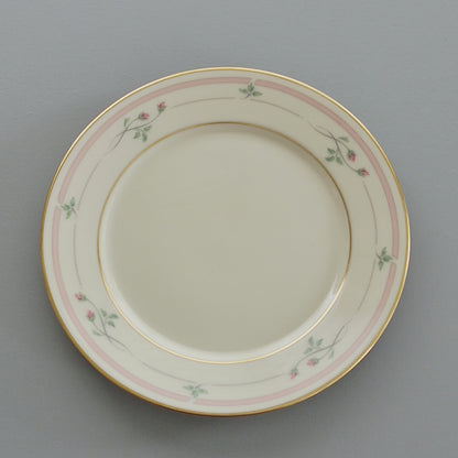 Lenox "Rose Manor Pink" Bread Plate, Set of 2, c.1985-99 USA