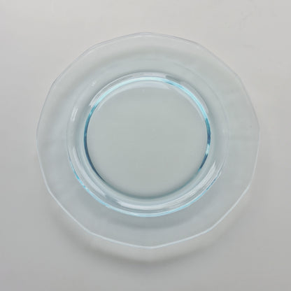 Fostoria Fairfax Blue Glass Salad Plate Set of 2, c.1928-41 USA