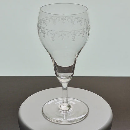 Bryce Brothers Etched Goblet Set, c.1930-50 USA