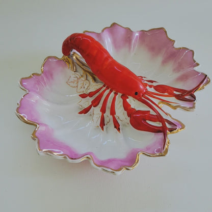 Vintage Victorian Lobster Serving Dish