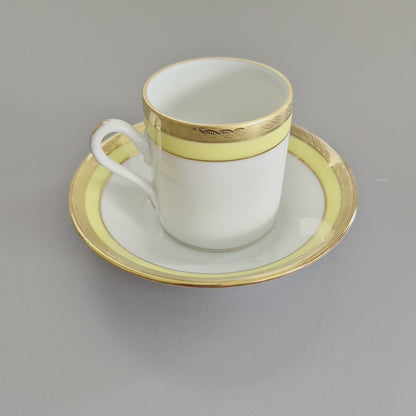 Richard Ginori "Palermo Yellow" Espresso Cup & Saucer, Italy c.1960-70s