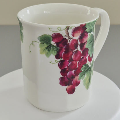 Royal Doulton "Vintage Grape" Coffee Mug, Set of 2, c.1990s England
