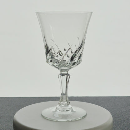 Cristal D'Arques "Flammes" Crystal Wine Glass, Set of 4, France
