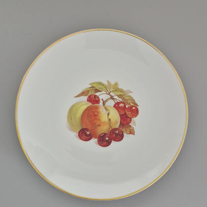 Bareuther Peach & Cherry Dinner Plates, c.1970-90s Germany