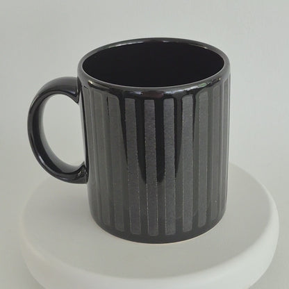 Waechtersbach Black Striped Coffee Mug, Made in Spain