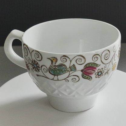 Staffordshire "English Partridge" Cup Set of 3, Made in England