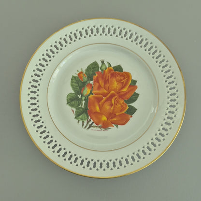 Bing & Grondahl/The Danbury Mint Tropicana Rose Plate, c.1979 Denmark