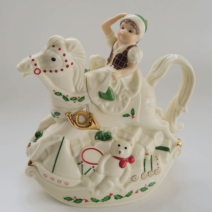 Lenox Santa's Holiday Toy Shop Figural Teapot
