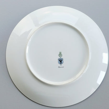 PM Jaeger & Co. Harvest Dinner Plate, Red Apple & Berry, c.1950-60 Bavaria Germany
