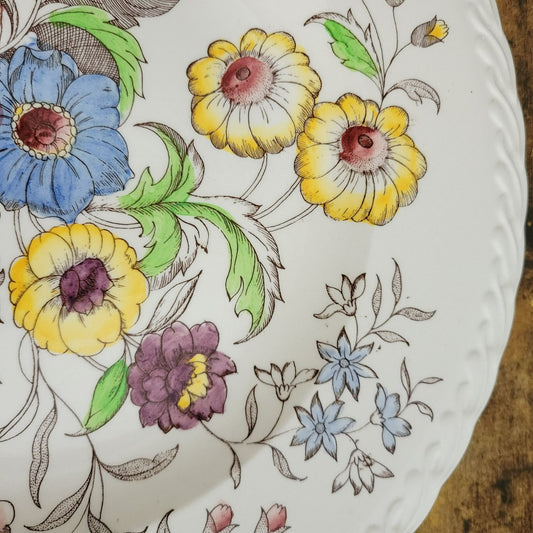 Vernon Kilns May Flower 14" Round Platter c.1940-1953 USA