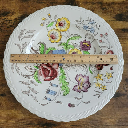 Vernon Kilns May Flower 14" Round Platter c.1940-1953 USA
