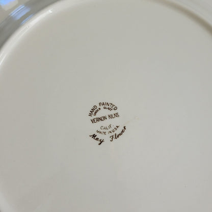 Vernon Kilns May Flower 14" Round Platter c.1940-1953 USA