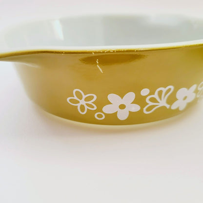 Pyrex 1pt Casserole Dish Set of 2, Homestead & Spring Blossom, USA Made