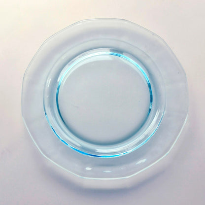 Fostoria Fairfax Blue Glass Salad Plate Set of 2, c.1928-41 USA