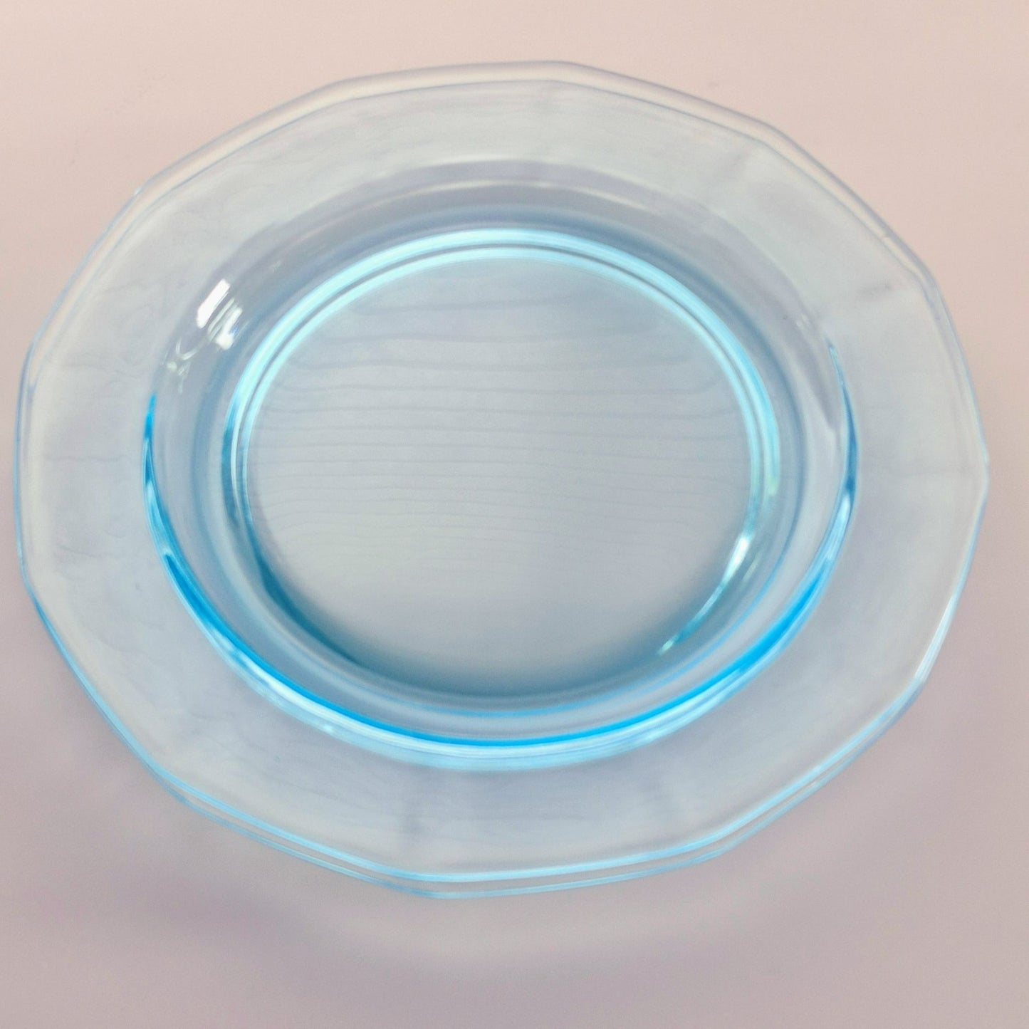 Fostoria Fairfax Blue Glass Salad Plate Set of 2, c.1928-41 USA