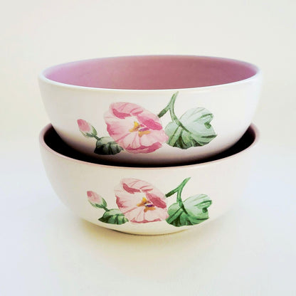 Pfaltzgraff Cape May Cereal Bowls, Set of 2, Stoneware, c.1998-2001 USA Made