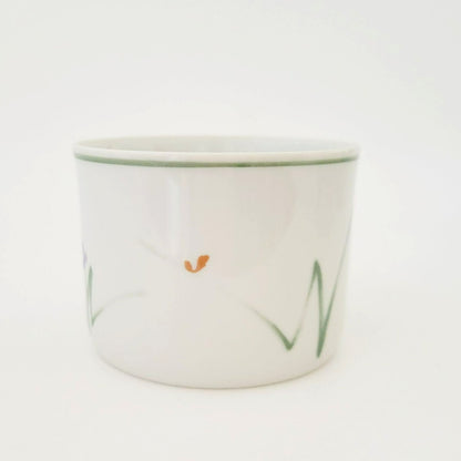 Mikasa Metro Sketch Book Cup Set, Long Stem Wild Flowers, c.1980s Japan
