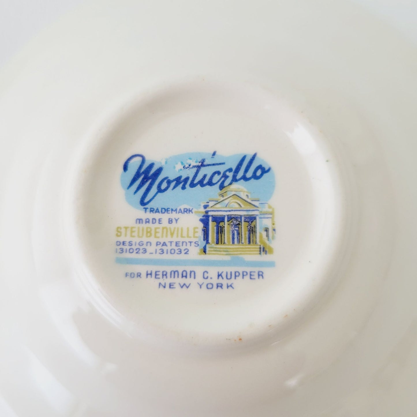 Steubenville Monticello Dessert Bowl Set of 2, c.1940s USA