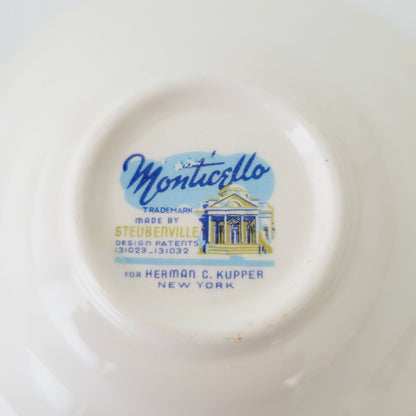 Steubenville Monticello Dessert Bowl Set of 2, c.1940s USA