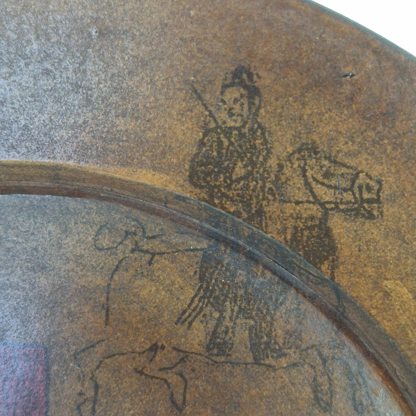 Pier 1 Imports Charger Plate, Asian Inspired Horse & Rider Design