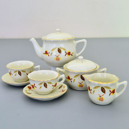 China Specialties Autumn Leaf Miniature Tea Set, c.1980-90s USA