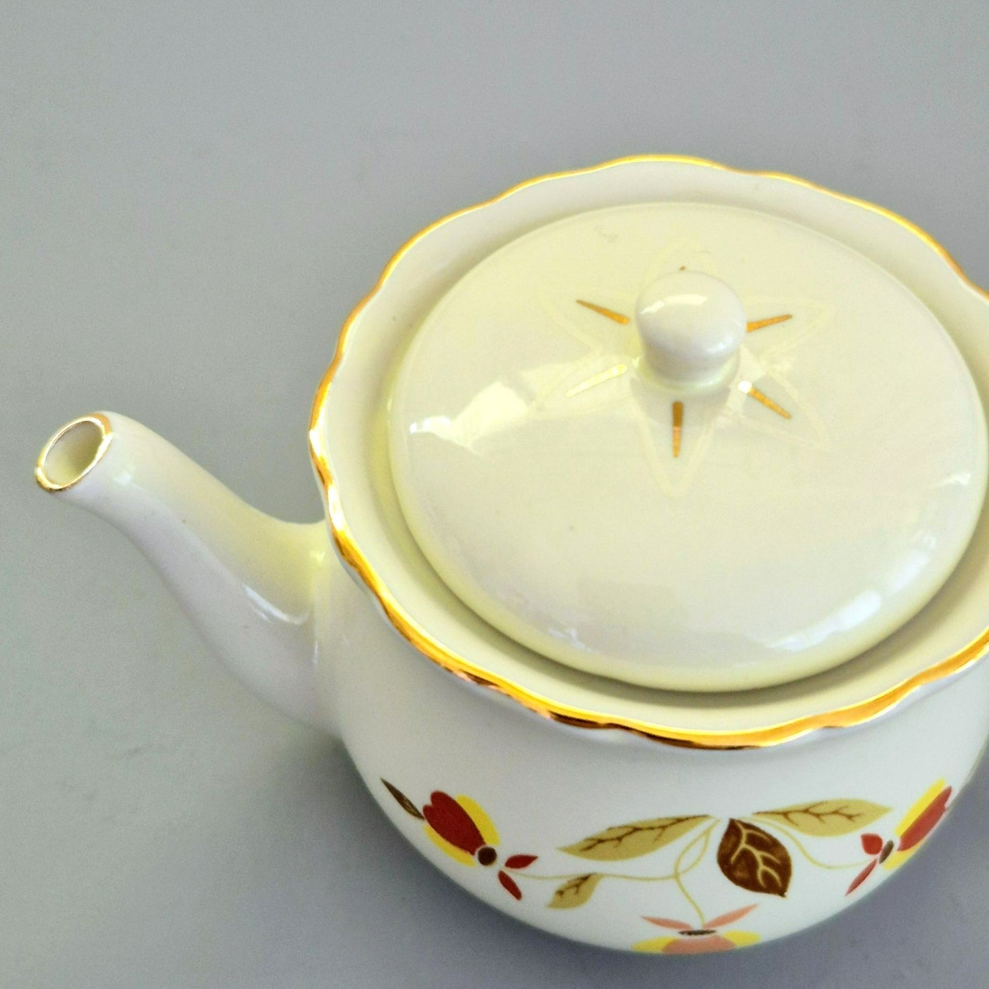 China Specialties Autumn Leaf Miniature Tea Set, c.1980-90s USA