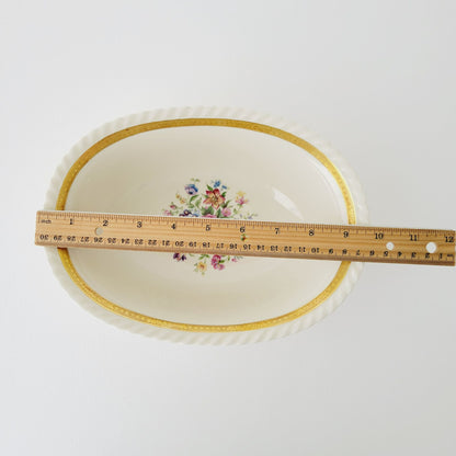 K&A Krautheim  La Marquise Oval Vegetable Serving Bowl, Selb Bavaria Germany