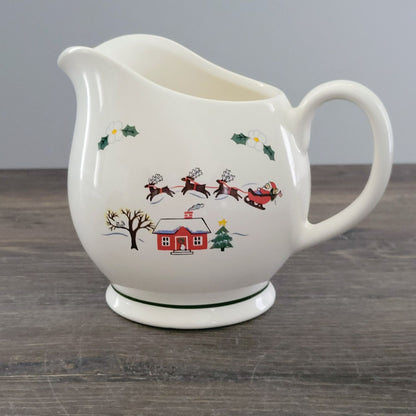 Pfaltzgraff Snow Village Gravy Boat Pitcher, USA c.1990s
