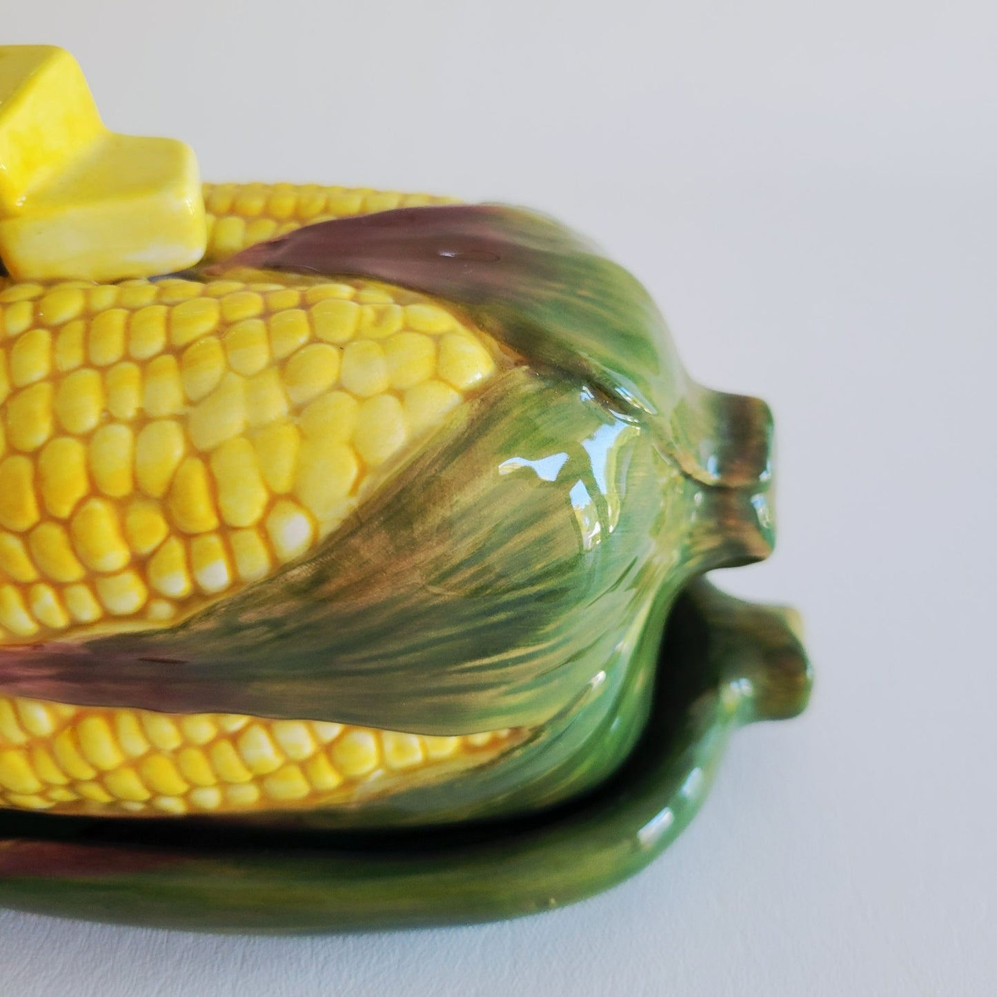 Department 56 Harvest Corn-On-The-Cob Butter Dish With Lid