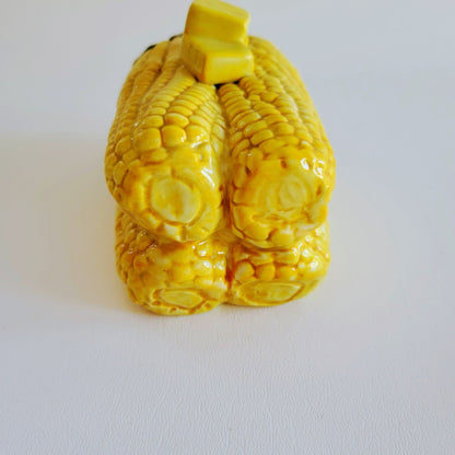 Department 56 Harvest Corn-On-The-Cob Butter Dish With Lid