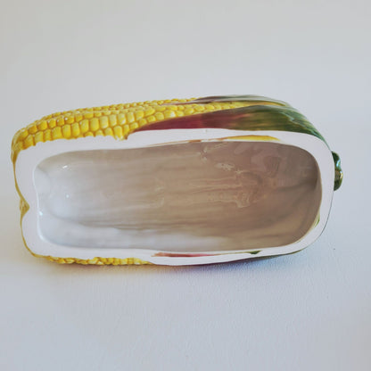 Department 56 Harvest Corn-On-The-Cob Butter Dish With Lid