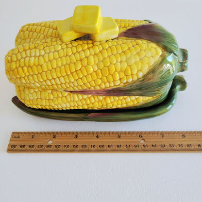 Department 56 Harvest Corn-On-The-Cob Butter Dish With Lid