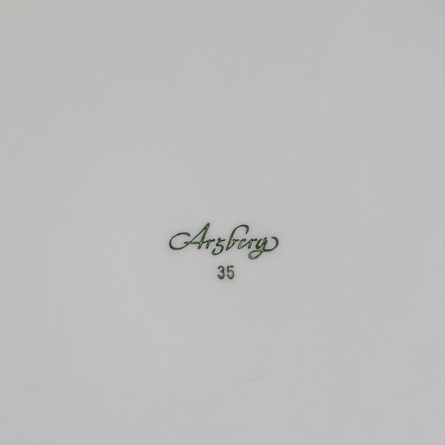 Arzberg Athena White Luncheon Plate, Ribbed Rim, c.1968-90 Germany