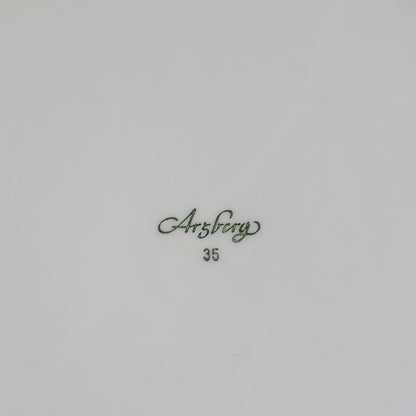 Arzberg Athena White Luncheon Plate, Ribbed Rim, c.1968-90 Germany