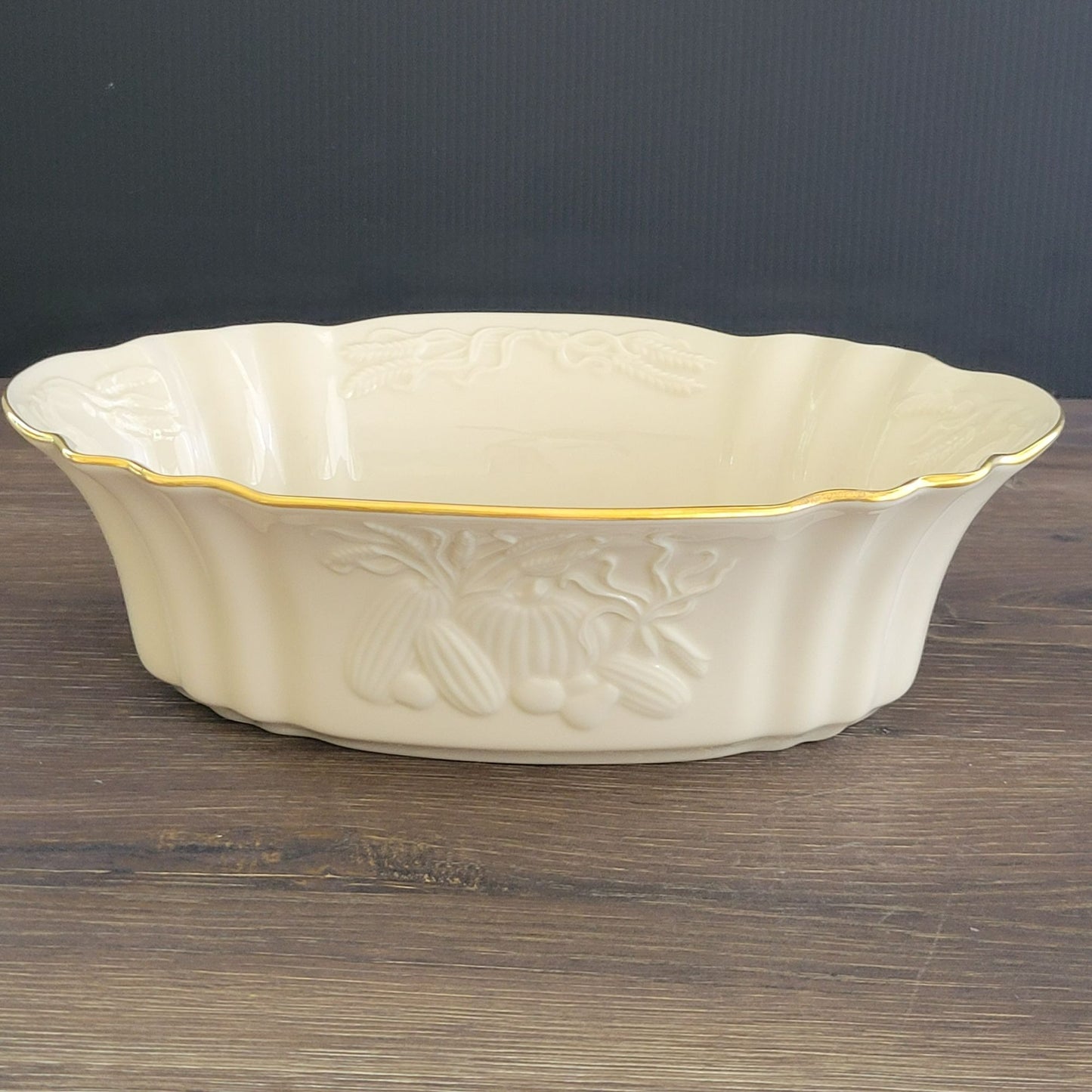 Lenox Harvest Centerpiece Serving Bowl, c.1980s USA