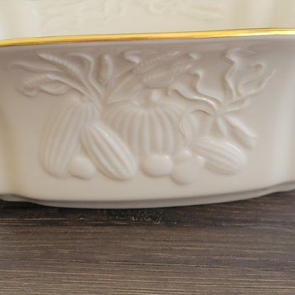 Lenox Harvest Centerpiece Serving Bowl, c.1980s USA