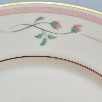 Lenox "Rose Manor Pink" Dinner Plate Set of 2, c.1985-99 USA