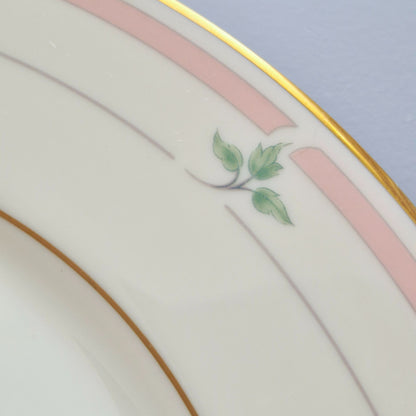 Lenox "Rose Manor Pink" Dinner Plate Set of 2, c.1985-99 USA