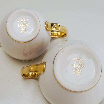 Lenox McKinley Creamer & Sugar Bowl, Presidential Collection, USA Made