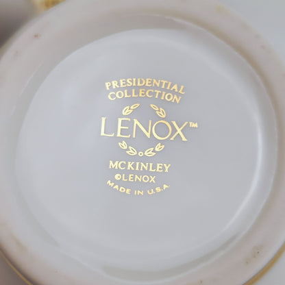 Lenox McKinley Creamer & Sugar Bowl, Presidential Collection, USA Made