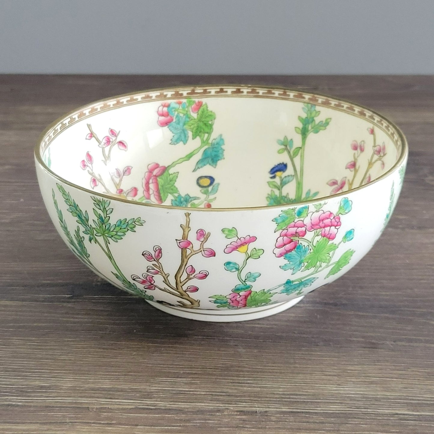 Antique Coalport Indian Tree 7" Round DECOR ONLY Bowl, c.1891-1939 England