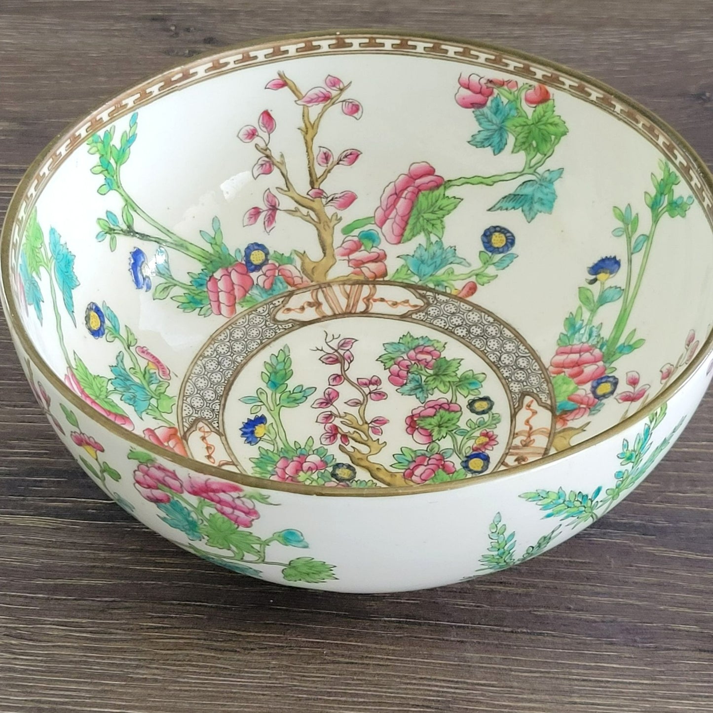 Antique Coalport Indian Tree 7" Round DECOR ONLY Bowl, c.1891-1939 England