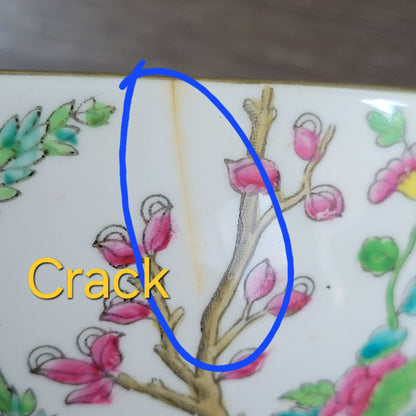 Antique Coalport Indian Tree 7" Round DECOR ONLY Bowl, c.1891-1939 England