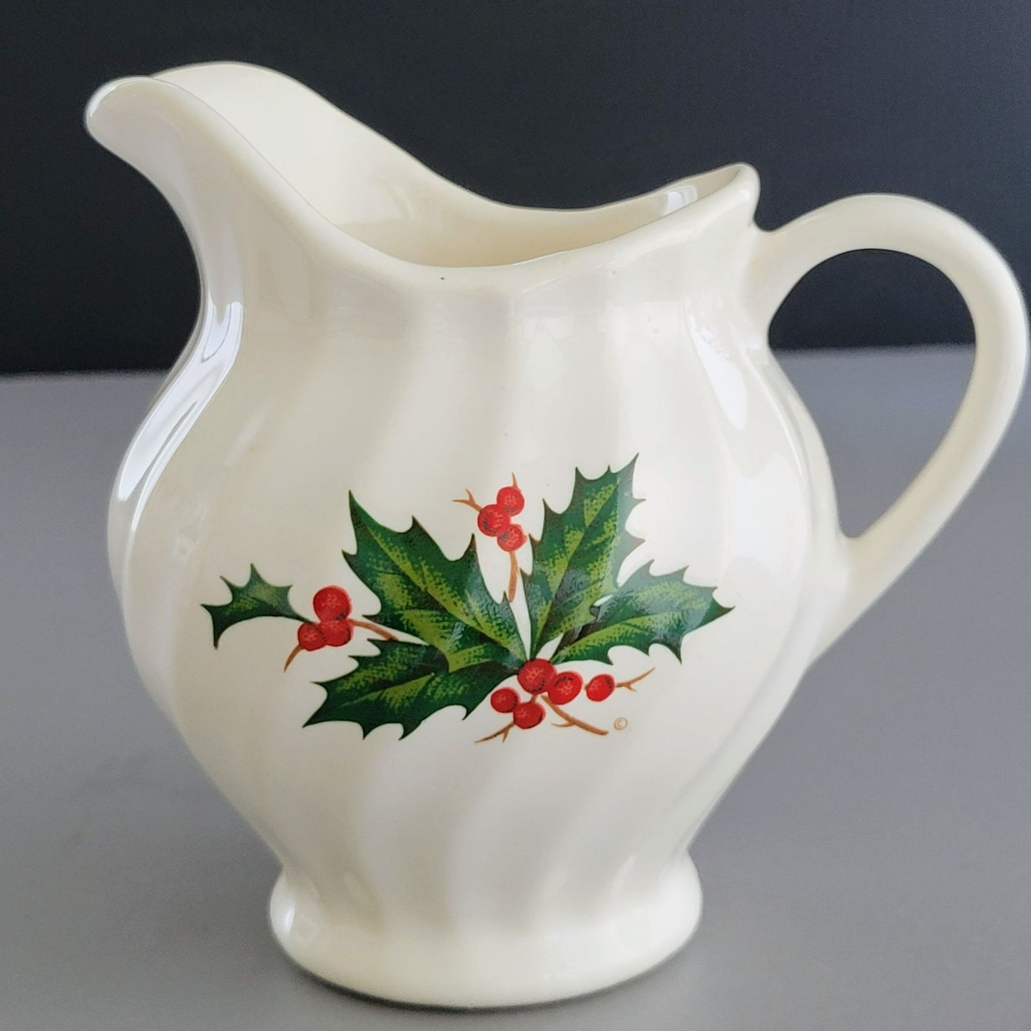 Scio Holly Berry Creamer & Sugar Bowl