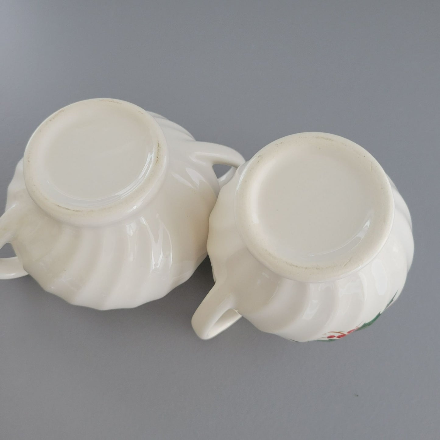 Scio Holly Berry Creamer & Sugar Bowl