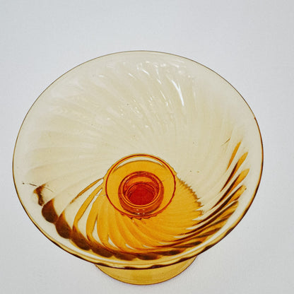 Imperial Glass "Twisted Optic" Champagne/Tall Sherbet Glass Set, c.1927-30 USA