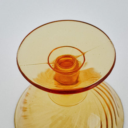 Imperial Glass "Twisted Optic" Champagne/Tall Sherbet Glass Set, c.1927-30 USA