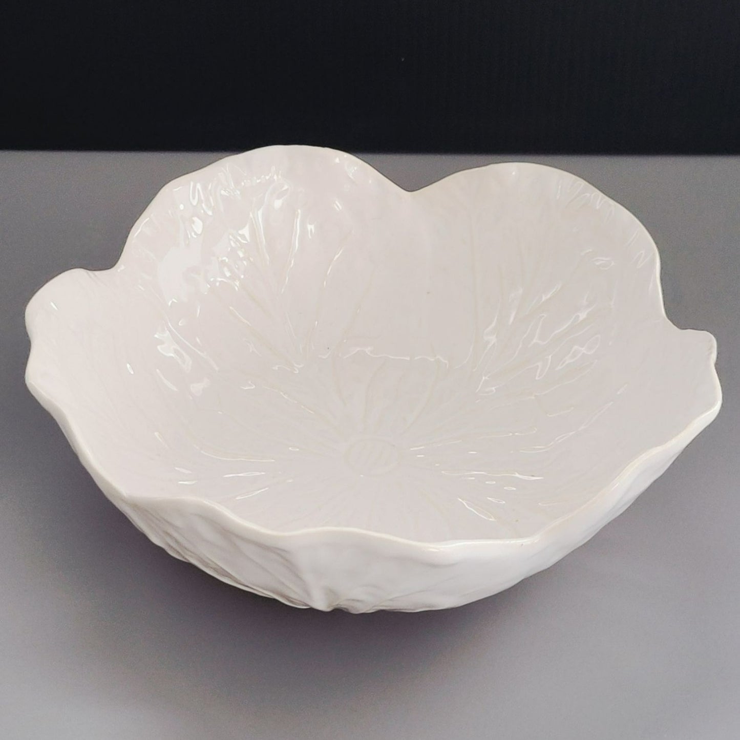 Bordallo Pinheiro "Cabbage Beige" Coupe Soup Bowl, Made in Portugal