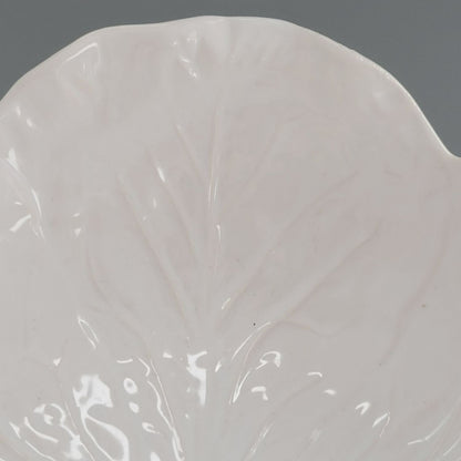 Bordallo Pinheiro "Cabbage Beige" Coupe Soup Bowl, Made in Portugal